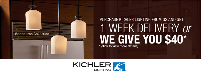 Kichler Lighting - 1 Week Delivery or We Pay You $40!