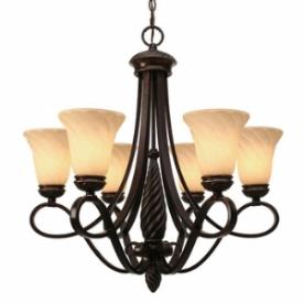 Golden Lighting 8106-6 Torbellino - Six Light Chandelier