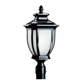 Kichler Lighting 9938BK Salisbury - One Light Outdoor Post Mount
