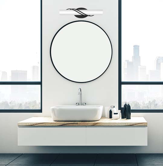 contemporary bath lighting bar