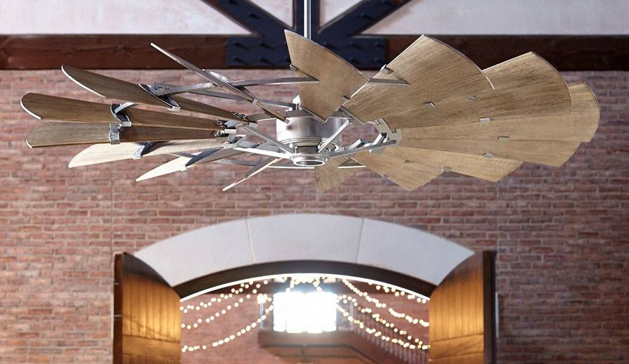 Quorum Galvanized Finish Windmill Fan