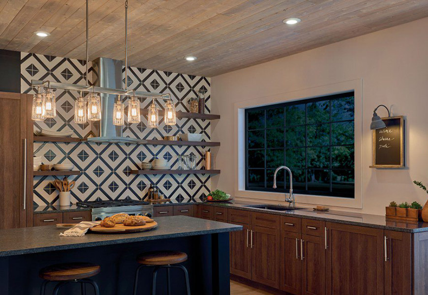 Recessed lighting spread light without getting in the way of your more decorative lighting pieces
