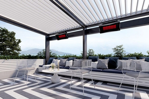 2 Bromic Platinum Gas Heater Patio Ceiling Mount