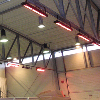 solaira heaters at an industrial building
