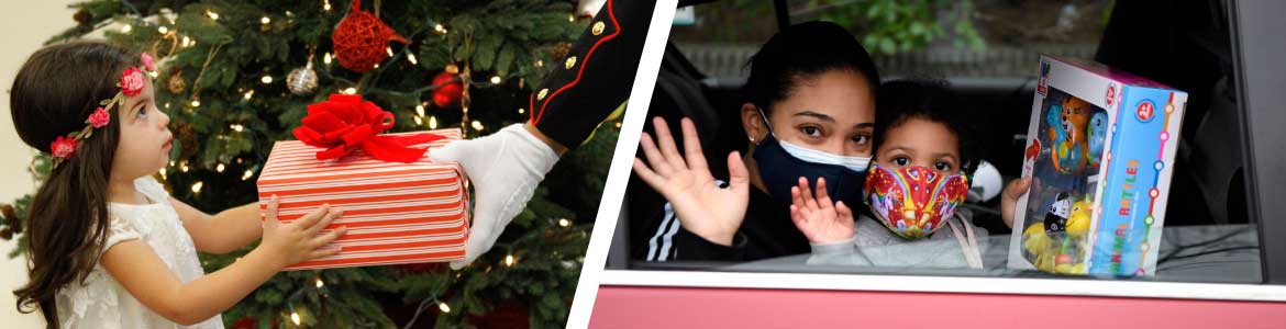Every purchase you make, we make a donation to Toys for Tots