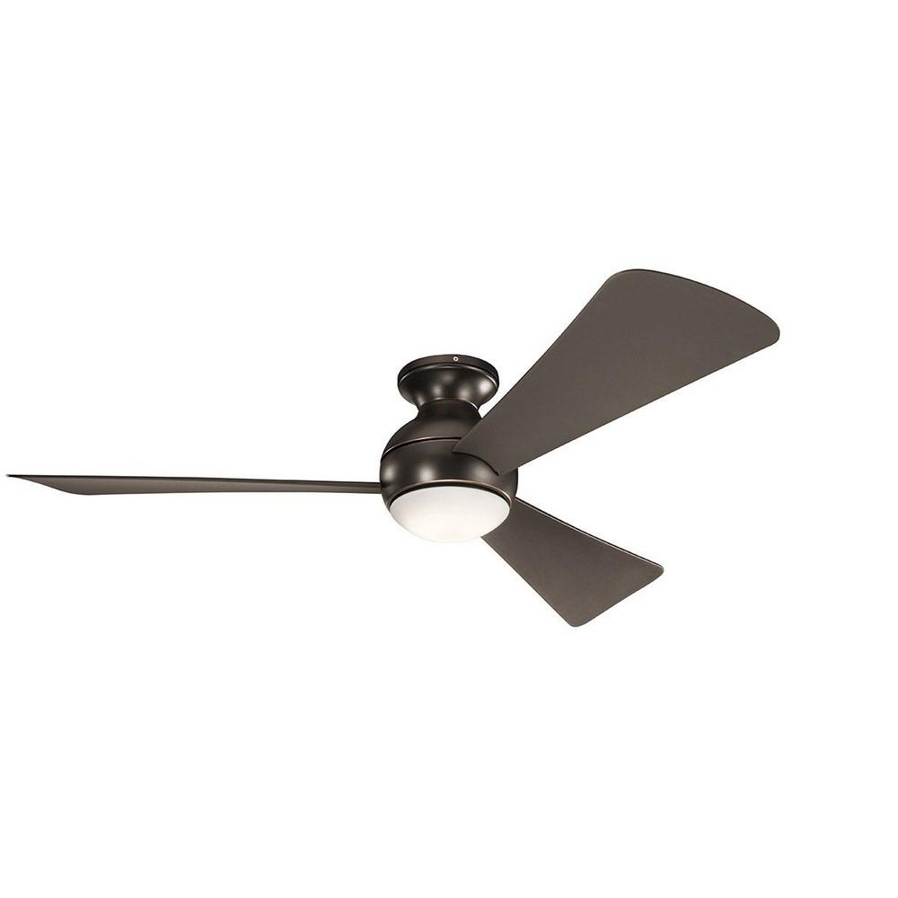Kichler Lighting 330152 Sola Ceiling Fan With Light Kit 11 Inches Tall By 54 Inches Wide