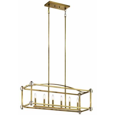 Kichler Lighting 43920nbr Cayden Six Light Linear Chandelier