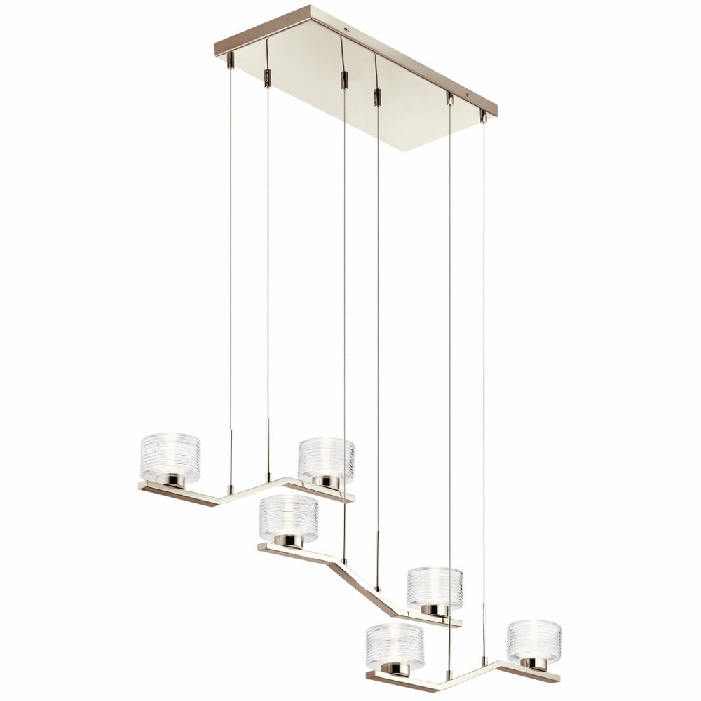 asymmetrical linear chandelier