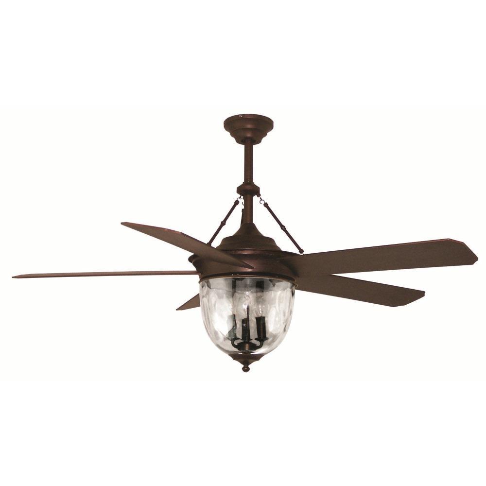 Litex E Km52abz5cmr Knightsbridge Single Light Ceiling Fan