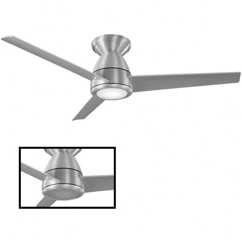 Modern Forms Fh W2004 44l Tip Top 44 Inch 3 Blade Flush Mount Ceiling Fan With 3000k Led Light Kit And Remote Control