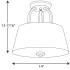 Progress Lighting - P3572-09 - Dazzle - Three Light Semi-Flush Mount
