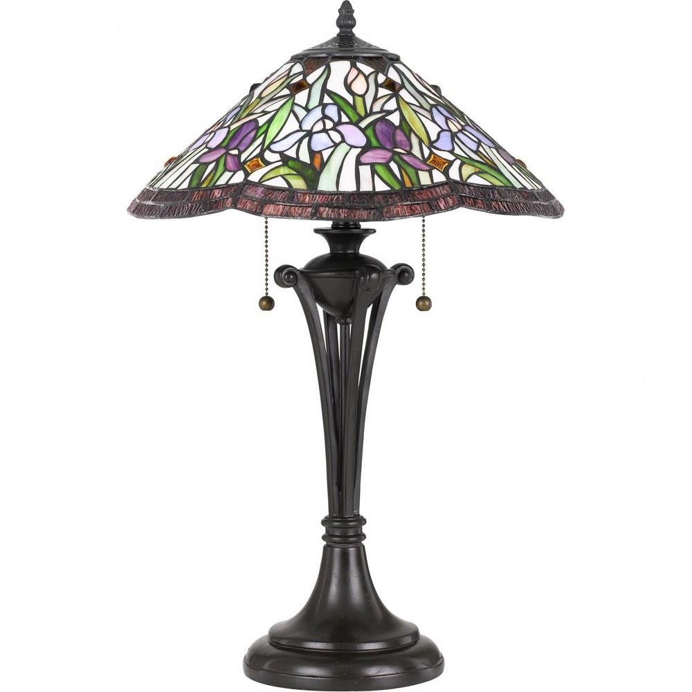 Quoizel Lighting Tf3456tvb Tiffany 24 5 Inch 2 Light Table Lamp