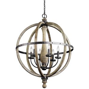 round globe chandelier